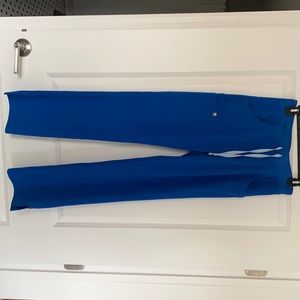 Royal Blue Figs Kade Cargo Scrub Pants